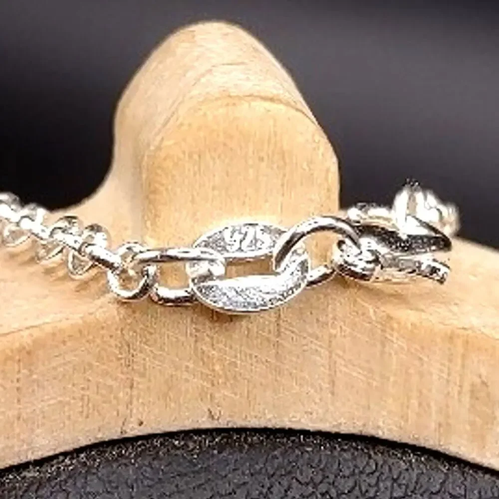 925 Silver Necklace w/ Turquoise Crescent Moon Pendant Women's Vintage Boho Gift